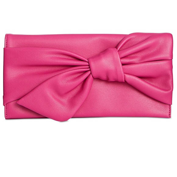 INC International Concepts Handbags - 🎀INC Fushia Bow Clutch🎀 NWT